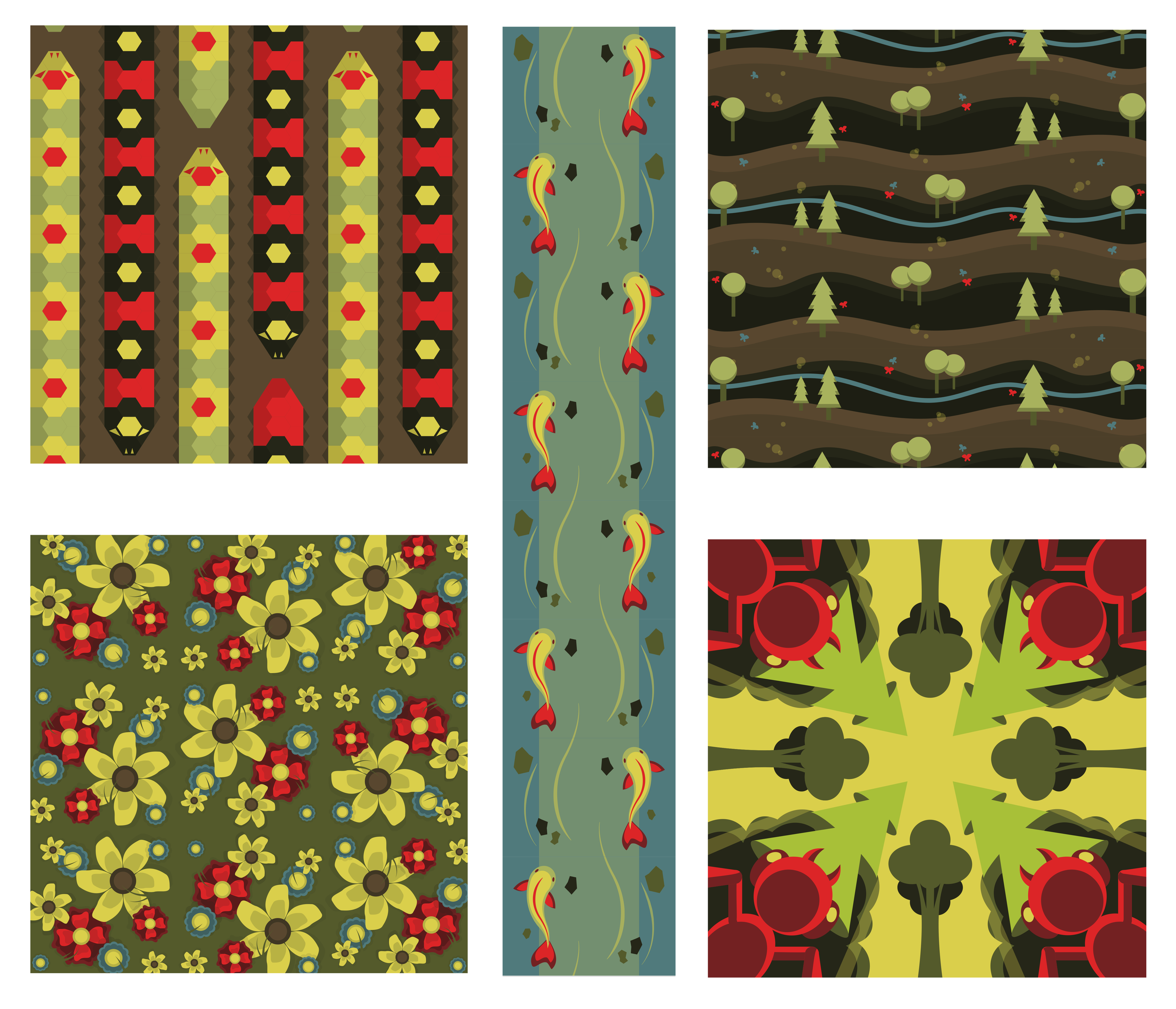 Patterns Created in Illustrator