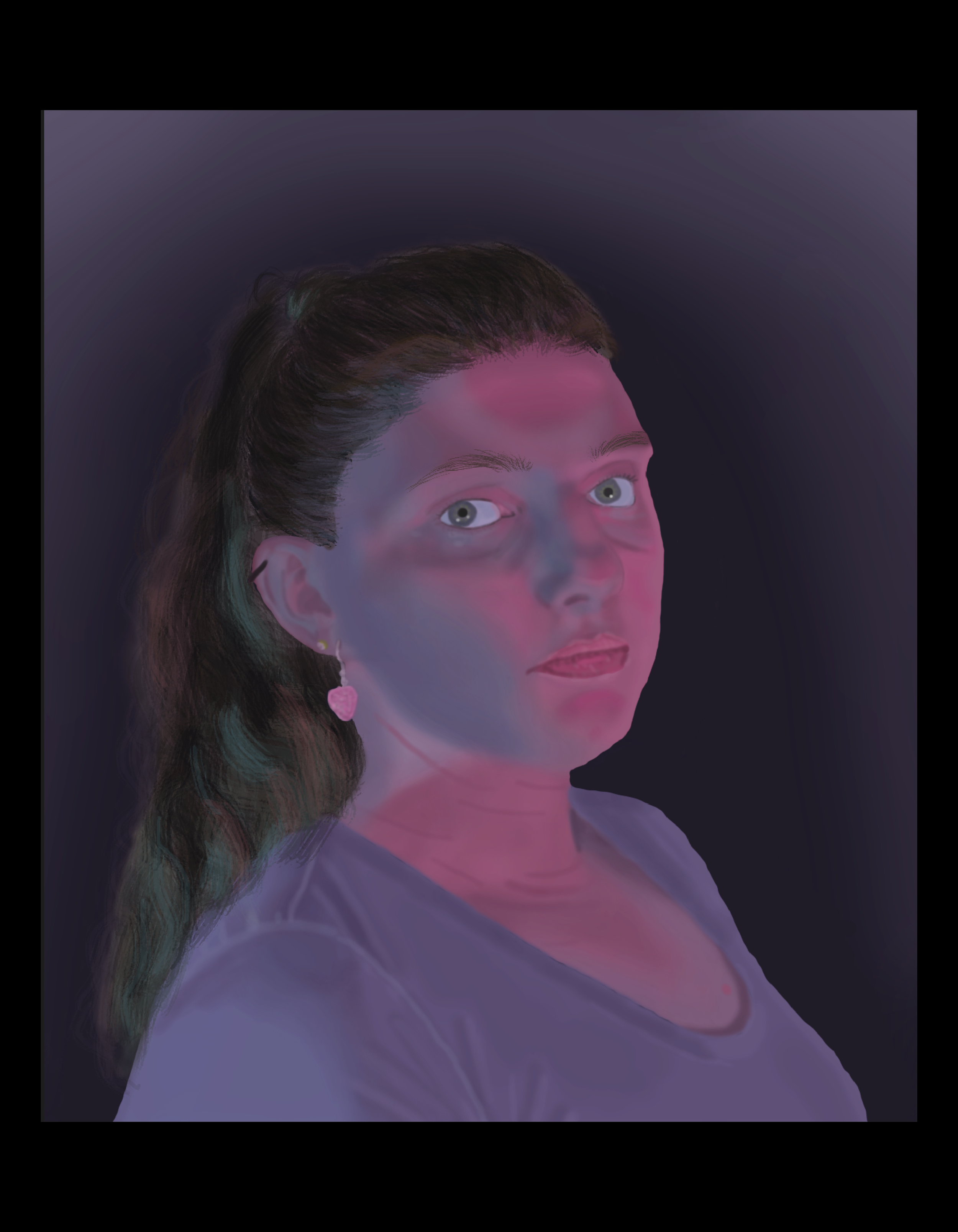Digital Painting: Self-Portrait