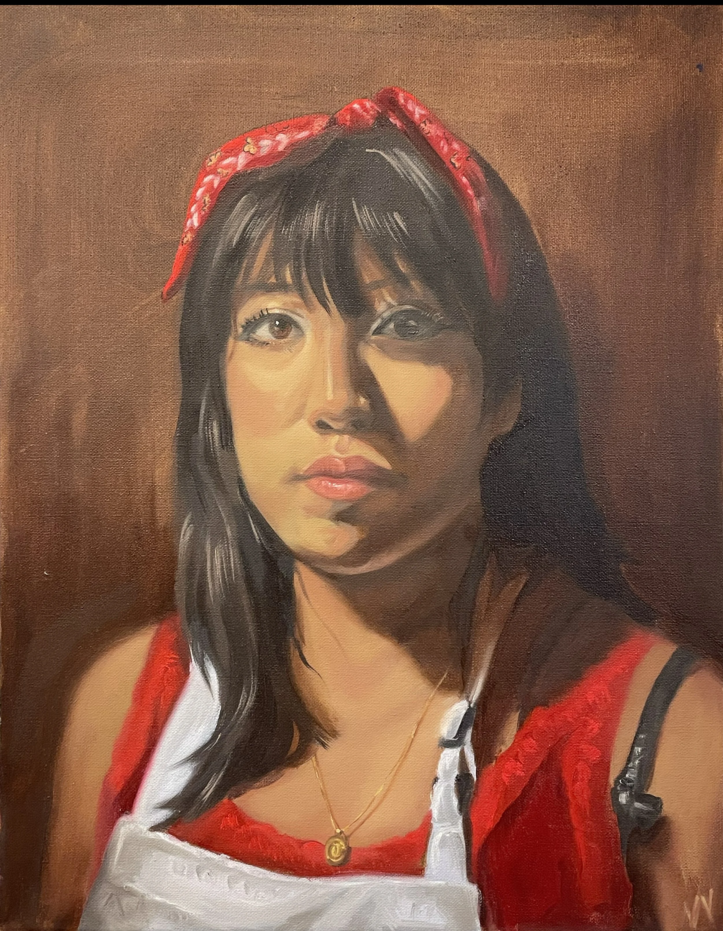 Self-Portrait with Rembrandt Lighting