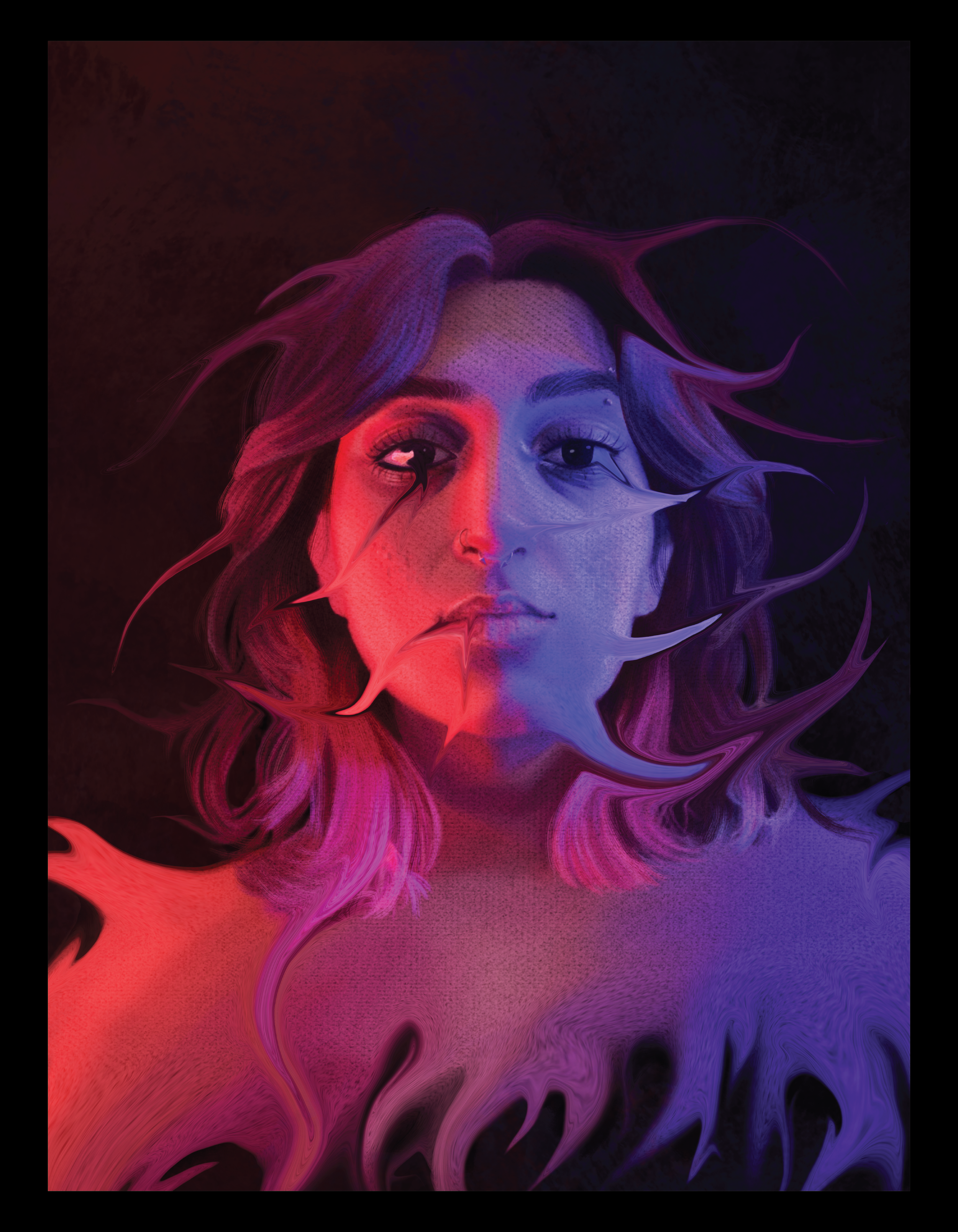 Digital Painting: Self-Portrait