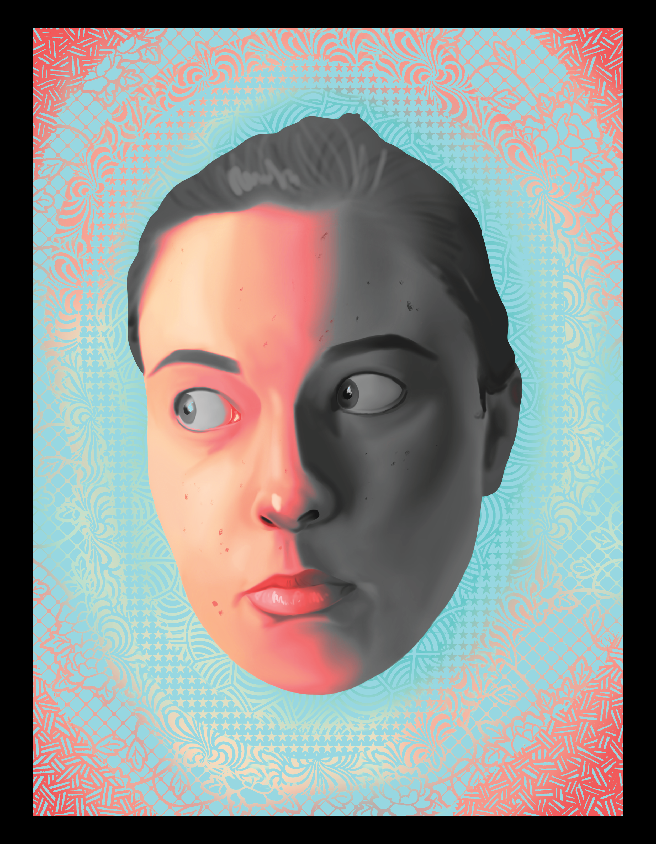 Digital Painting: Self-Portrait