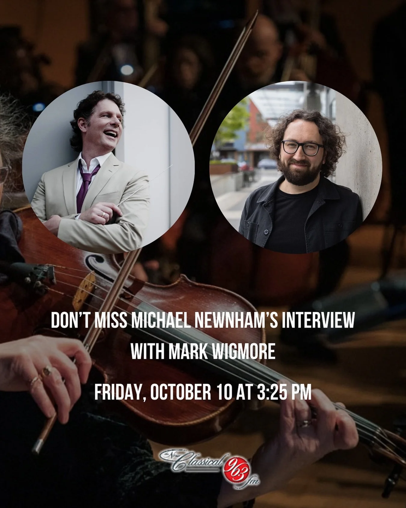 Tune in to @classicalfm 96.3 TODAY at 3:25 pm to hear Michael Newnham&rsquo;s interview with Mark Wigmore! You won&rsquo;t want to miss it!