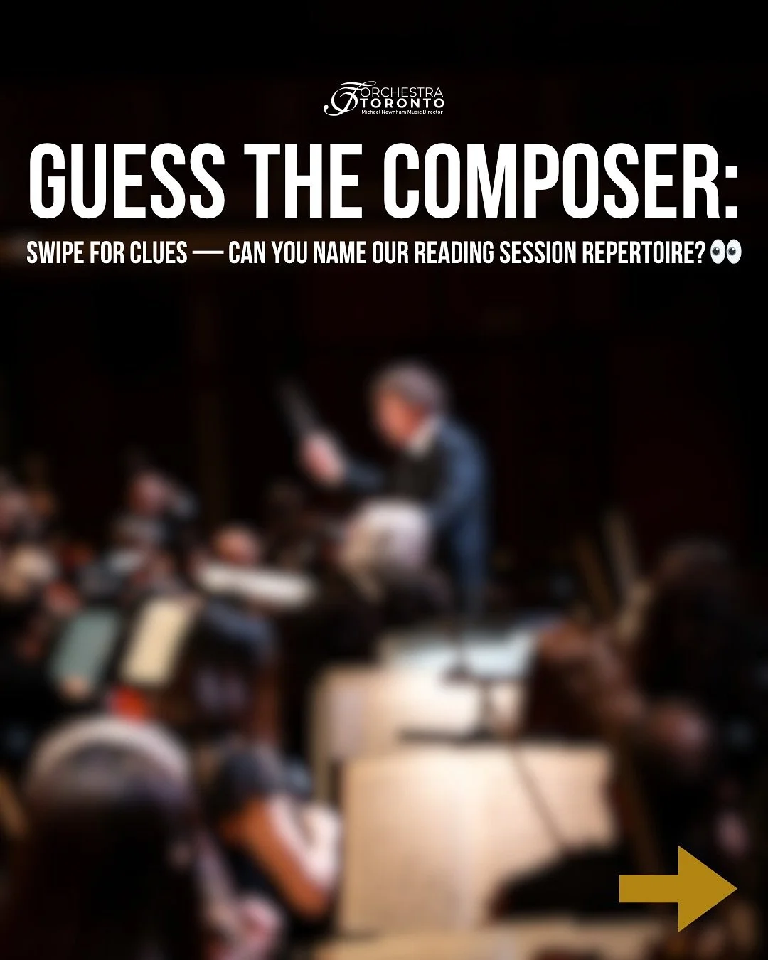 Think you can guess the composer of the piece we&rsquo;ll be reading at our reading session? 👀 Swipe through the clues and put your music knowledge to the test, then share your guess in the comments!

Orchestra Toronto is hosting a reading session/h