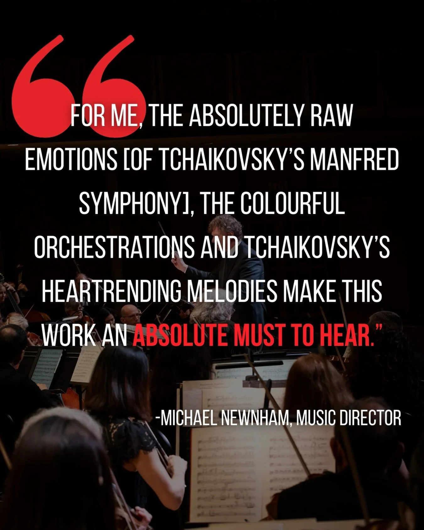 &lsquo;Exploration of the Soul: Tchaikovsky &amp; Adler&rsquo; is officially one week away, and this concert is NOT to be missed! 

Conducted by Michael Newnham, the concert features the world premiere of Four Attributes of the Soul by Canadian compo