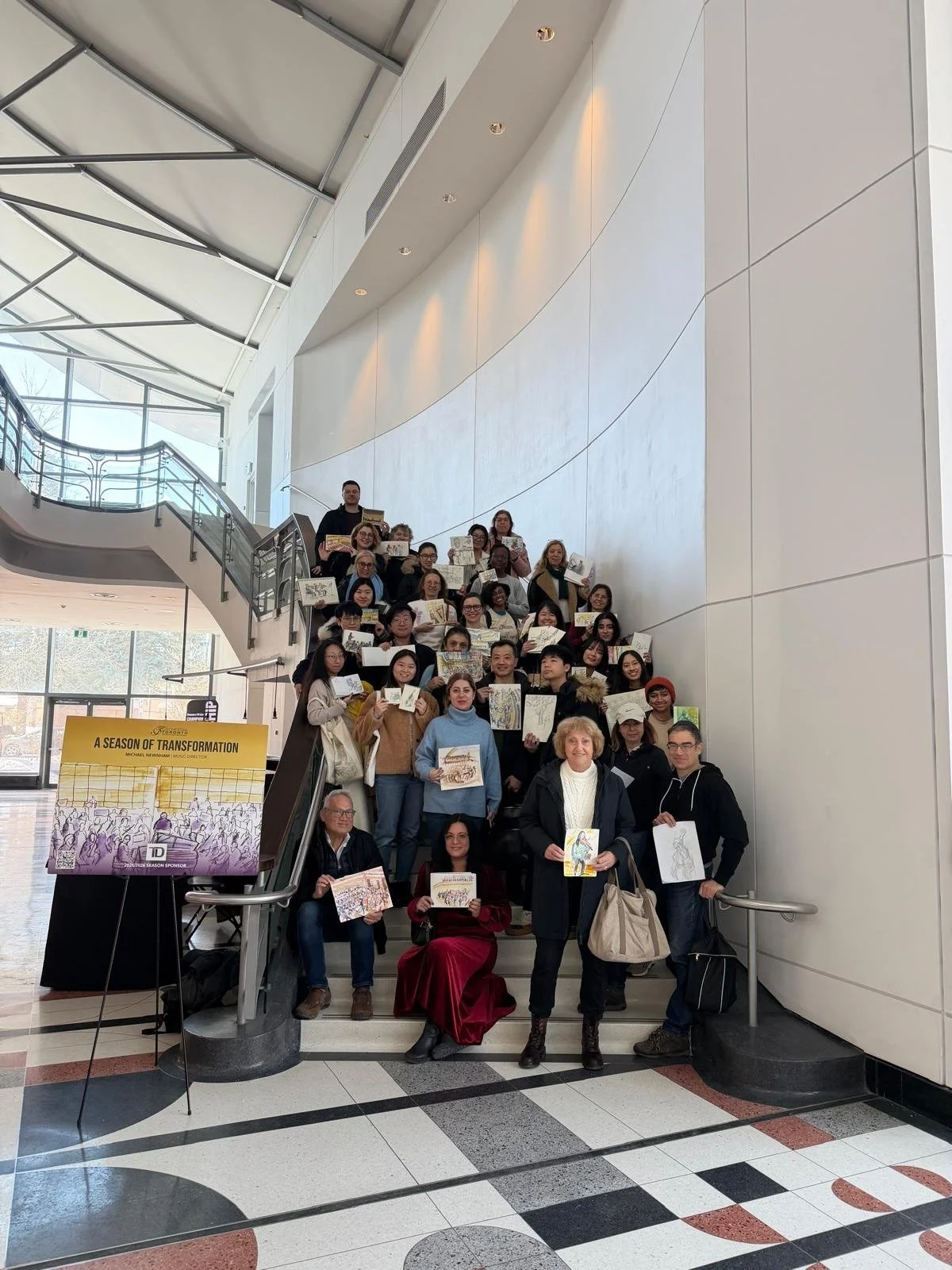 A heartfelt thank you goes out to Urban Sketchers and the wonderful local artists who sketched Orchestra Toronto at soundcheck. We loved showcasing your beautiful work during intermission! Swipe for a sneak peek at some of the beautiful sketches!