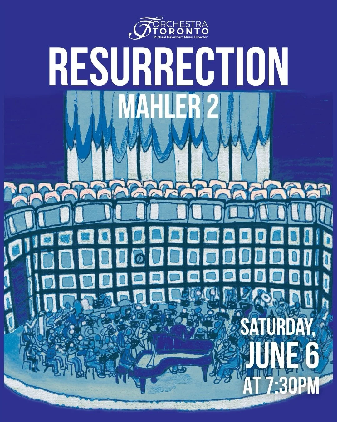 Orchestra Toronto is delighted to announce our grand season finale: Mahler&rsquo;s Symphony No. 2, &ldquo;Resurrection.&rdquo;

Featuring soprano Leslie Ann Bradley and mezzo-soprano Simona Genga, this concert brings together two full choirs and a 10