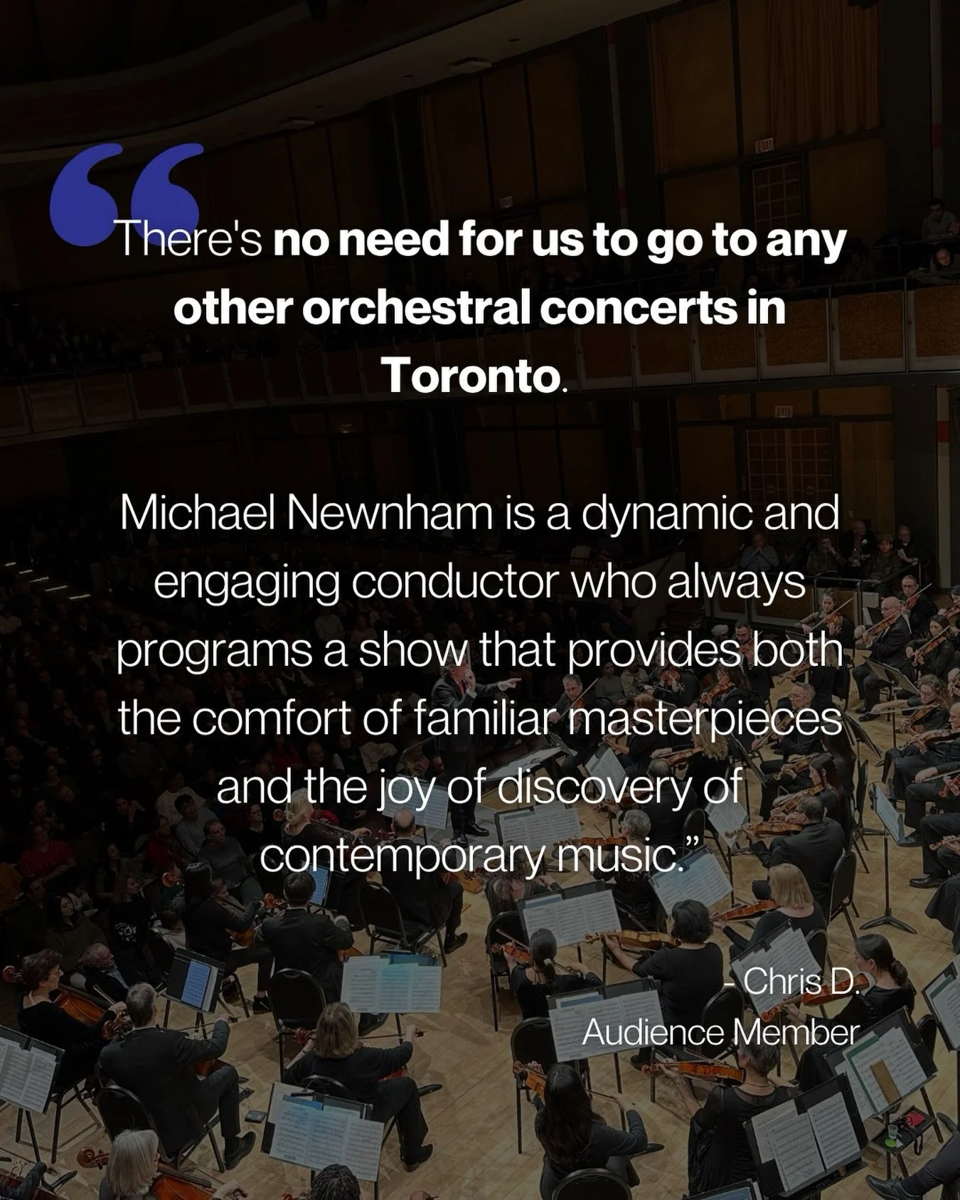 Audience feedback like this brings us so much joy. Mark your calendars because Saturday, June 6th is your last opportunity to see OT this season, and we&rsquo;re going out with a bang. 

Get your tickets today and witness Maestro Michael Newnham cond