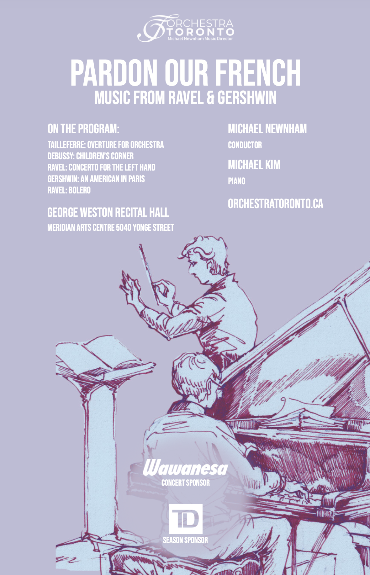 Pardon Our French Programme Banner