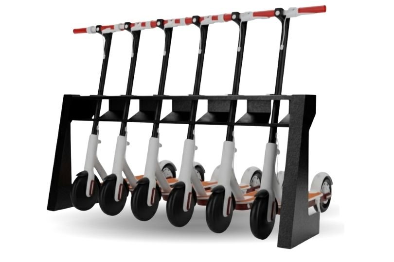 Rack à trottinettes