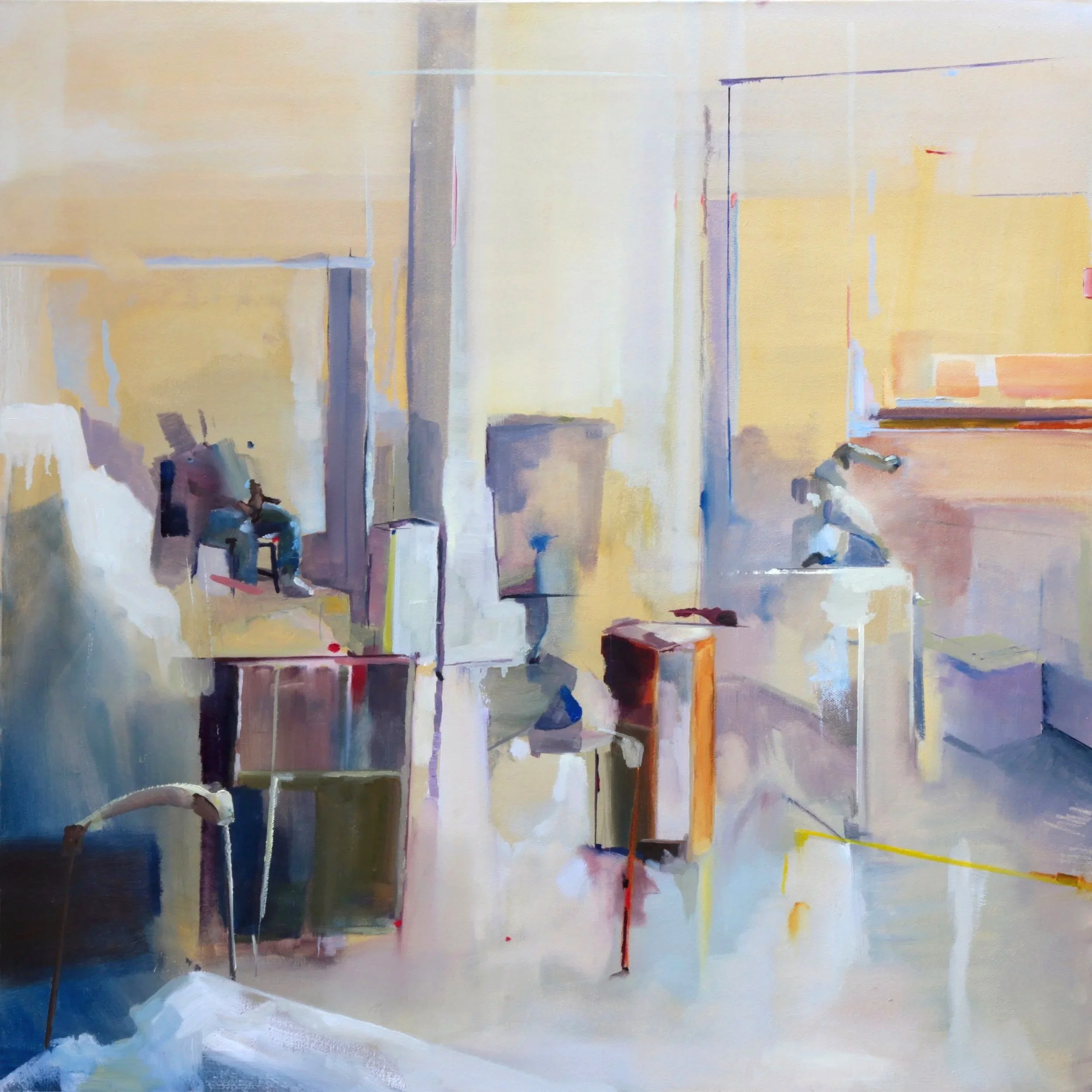 Drawing Room (and Cast), 2025 | Oil on canvas, 75 x 75cm