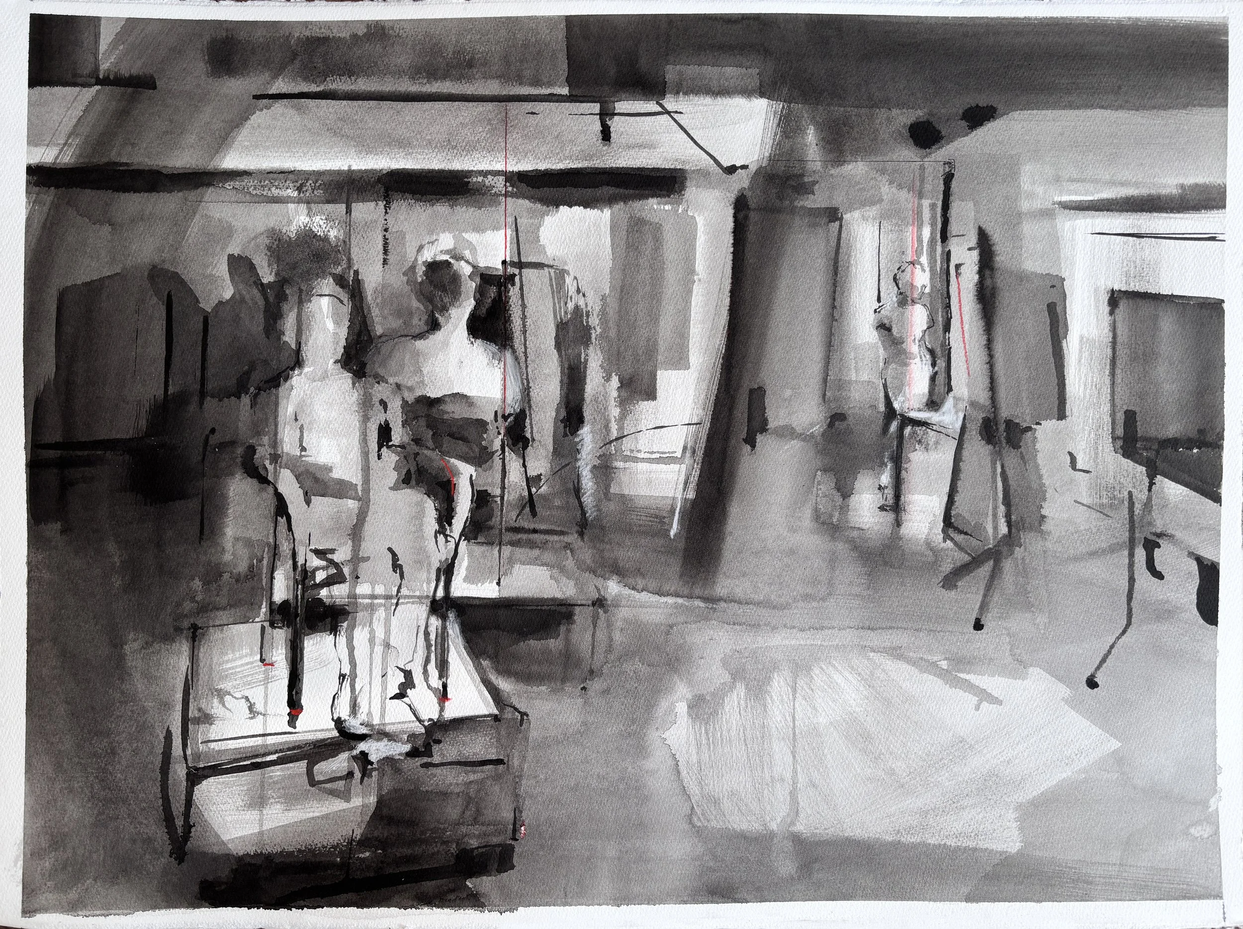 Drawing Room 14 June 2025, Ink on paper