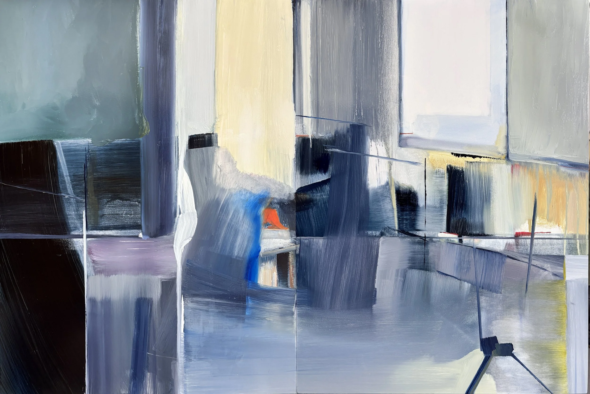 'Love Letter', Oil on two panels, 92 x 61 cm, in private collection