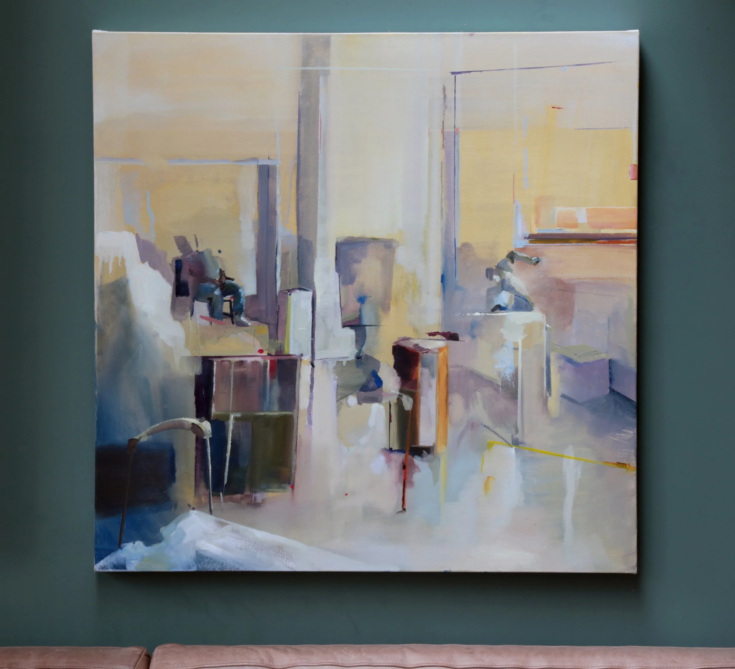 Drawing Room (and Cast), 2025 | Oil on canvas, 75 x 75cm