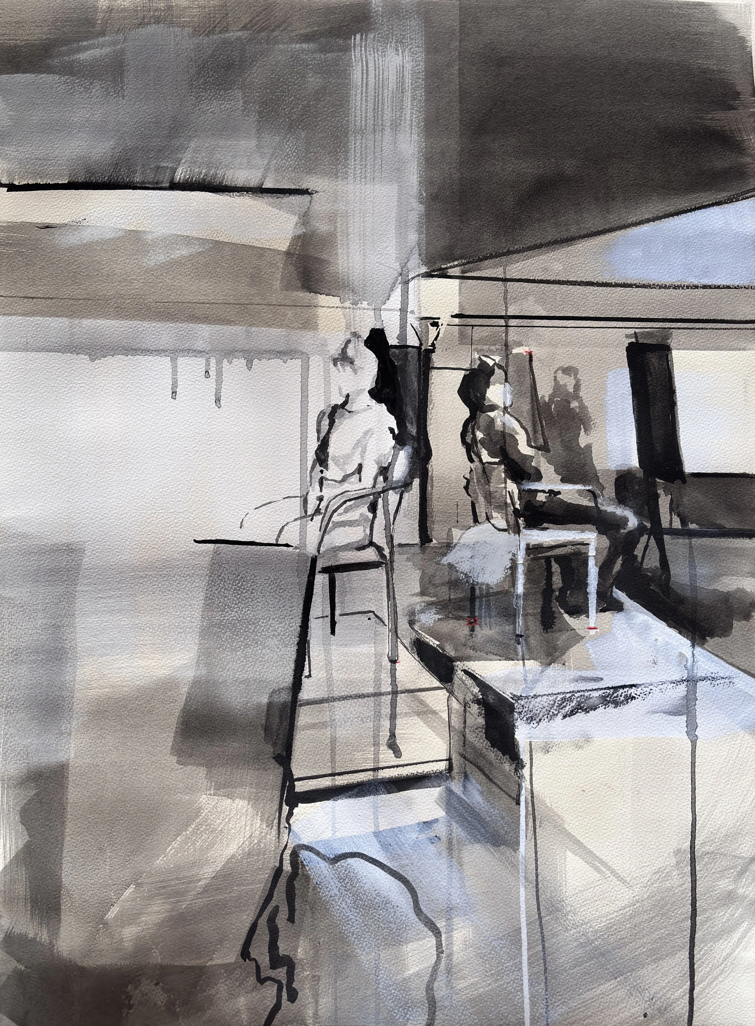 Drawing Room 16 May 2024, Ink on paper