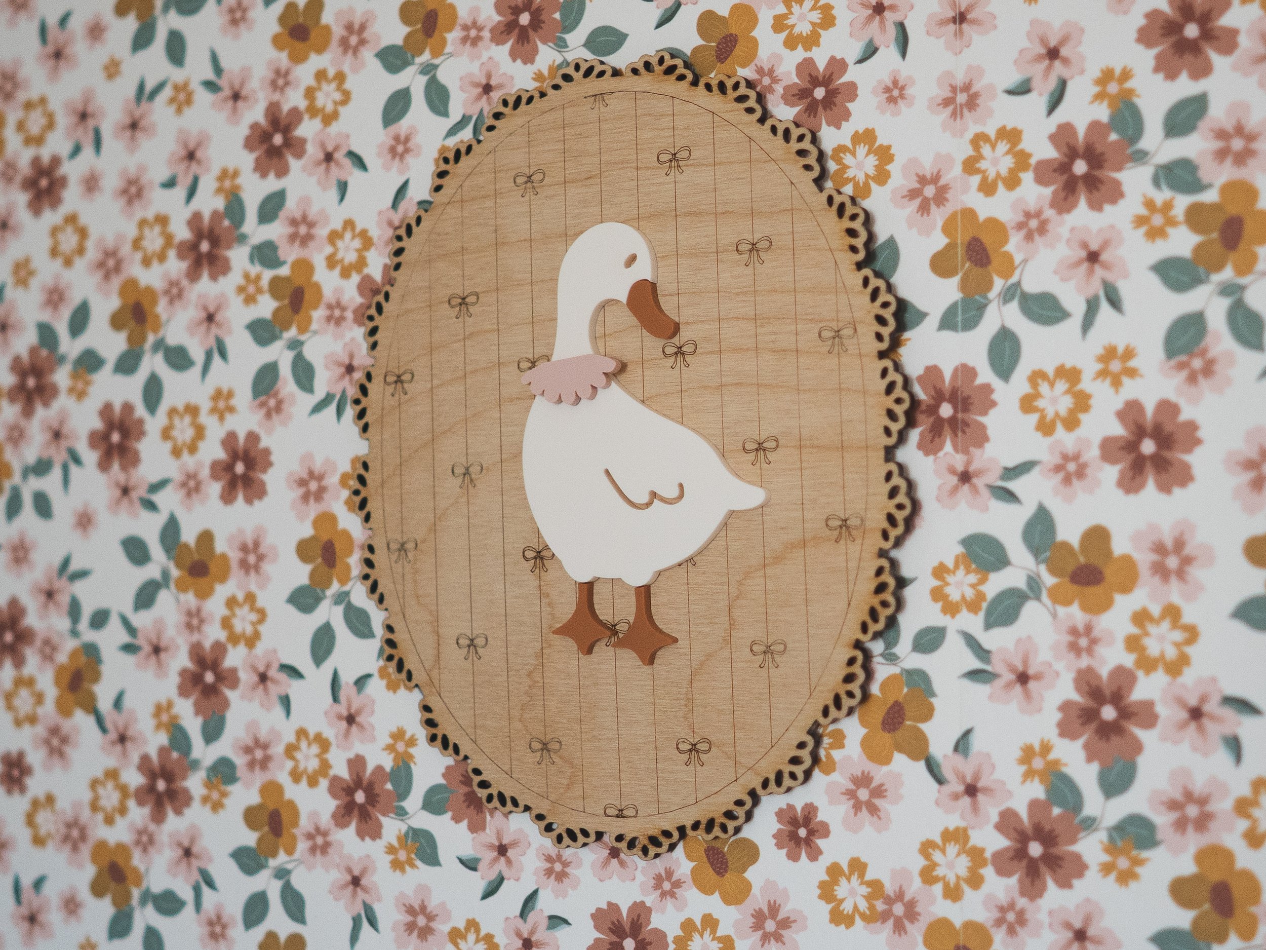 Décoration Murale Oie Style Vintage Pour Chambre Bébé ou Enfant