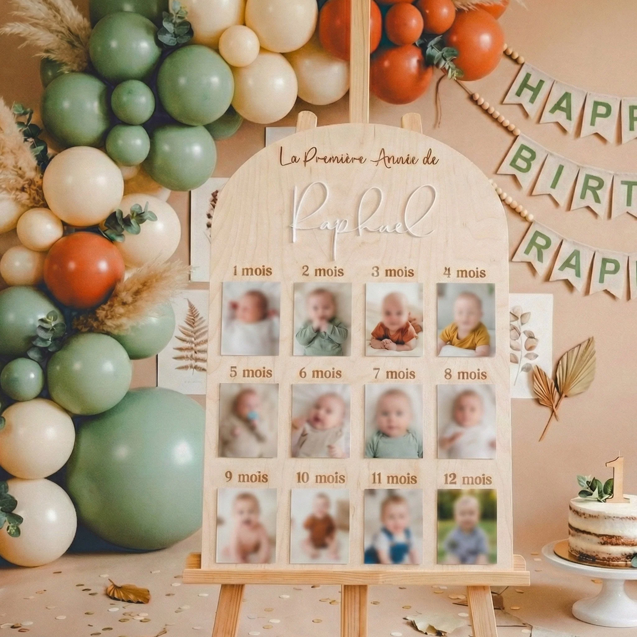 Panneau en Bois "Ma Première Année"