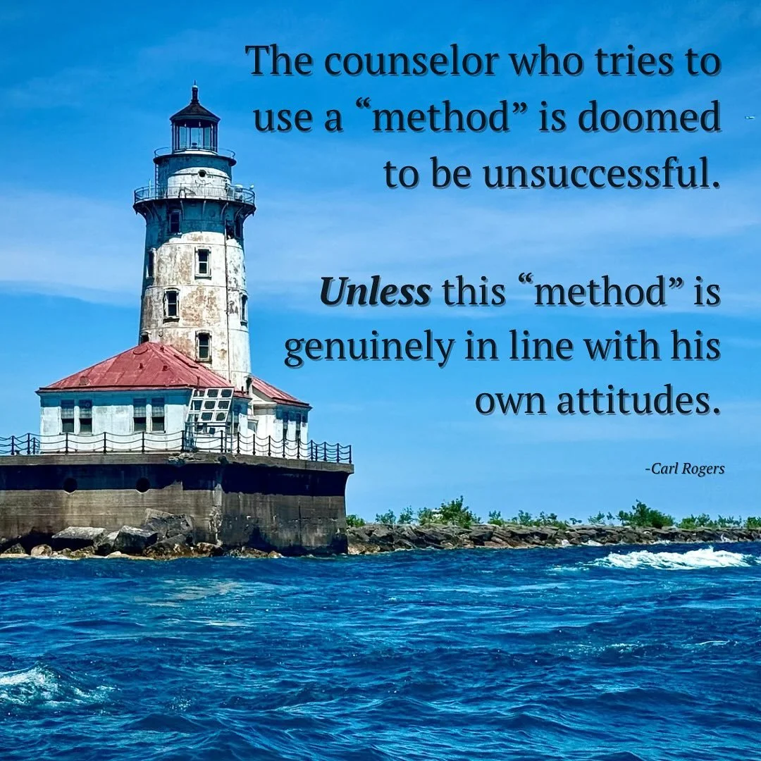 Being genuine is the &ldquo;method.&rdquo;

Rogers knew: our presence matters more than our technique. Authenticity isn&rsquo;t optional in this work, it&rsquo;s foundational.

No method, script, or approach will land if it doesn&rsquo;t align with w