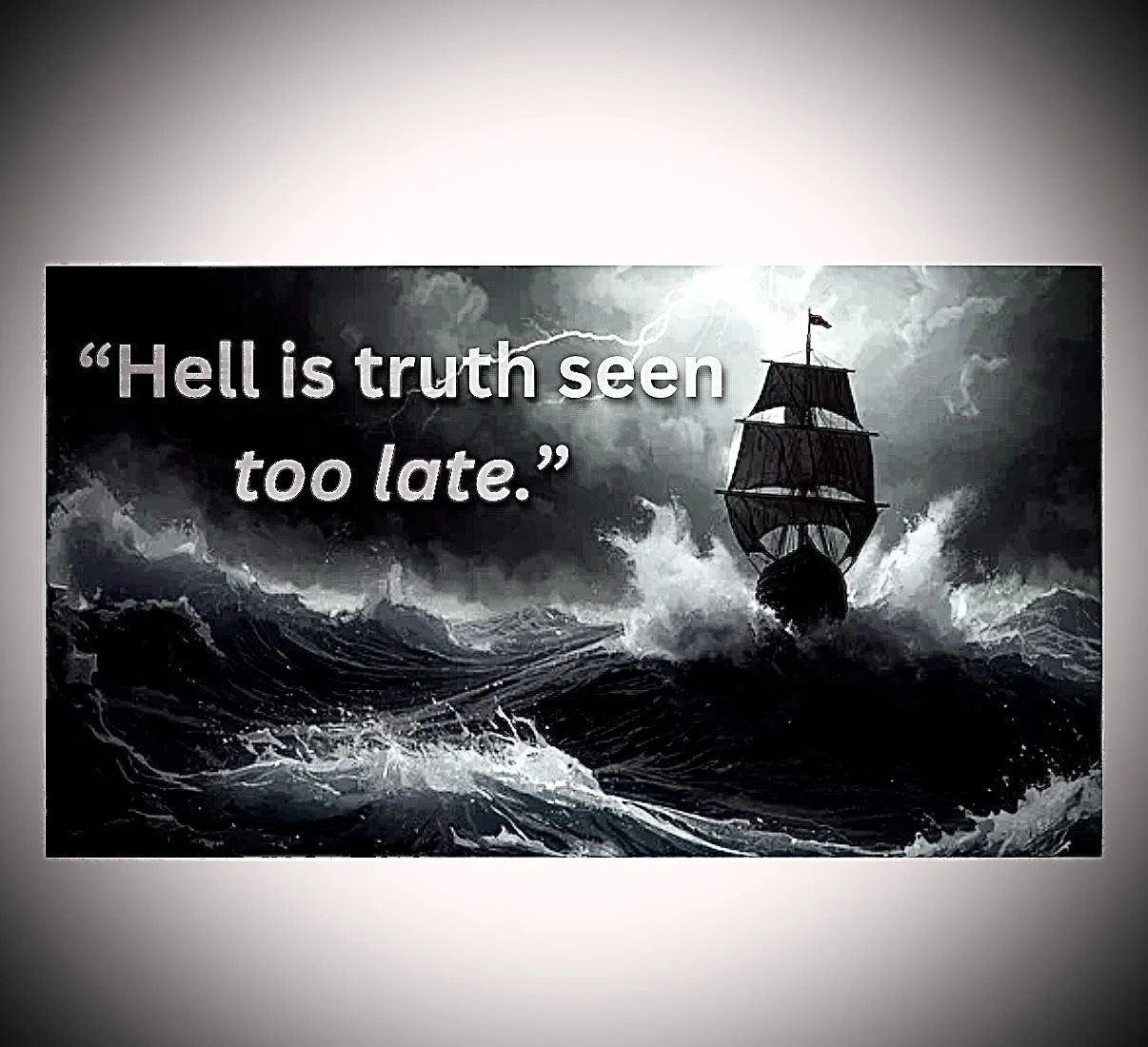 Every voyage carries storms we wish we had the foresight to recognize sooner.

Yet storms strip away illusions, leaving only what is real: ripping apart facades, exposing the bare planks beneath.

In that clarity, and through disorientation and pain,