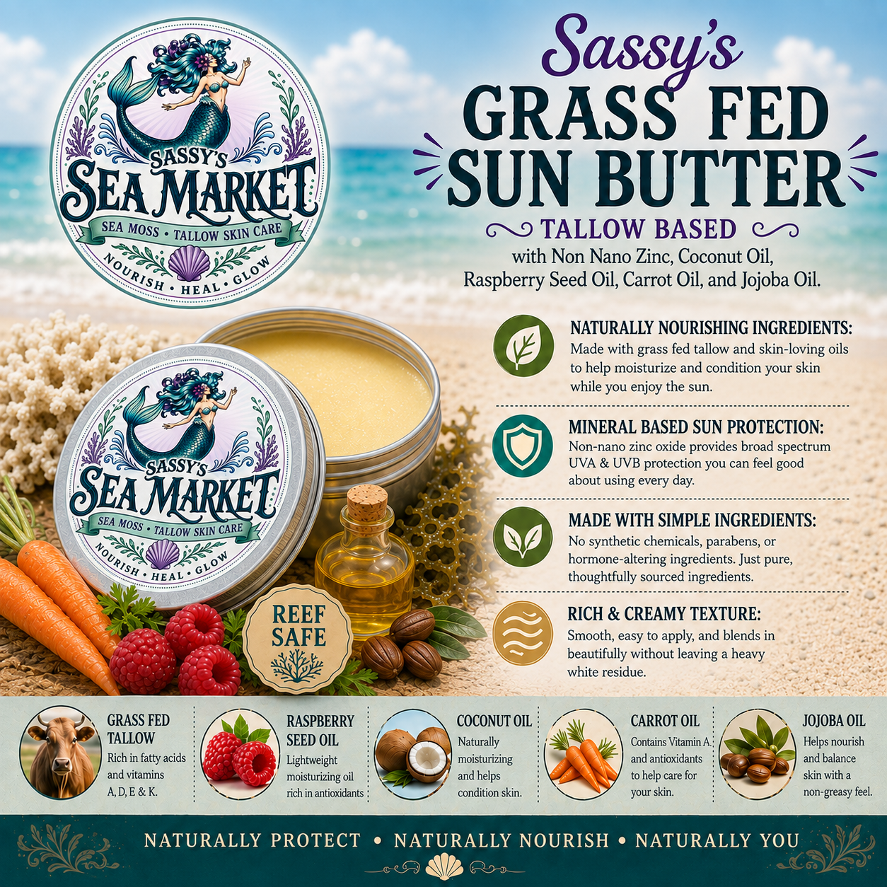 Grass Fed Sun Butter