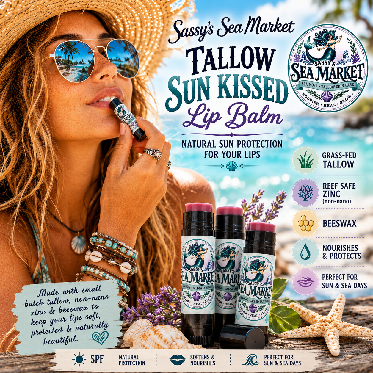 Tallow Sunkissed Lip Balm