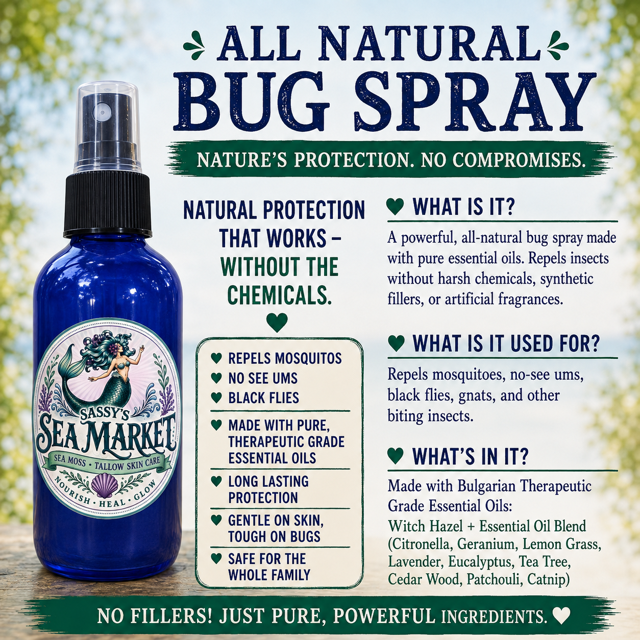 Natural Bug Spray Info