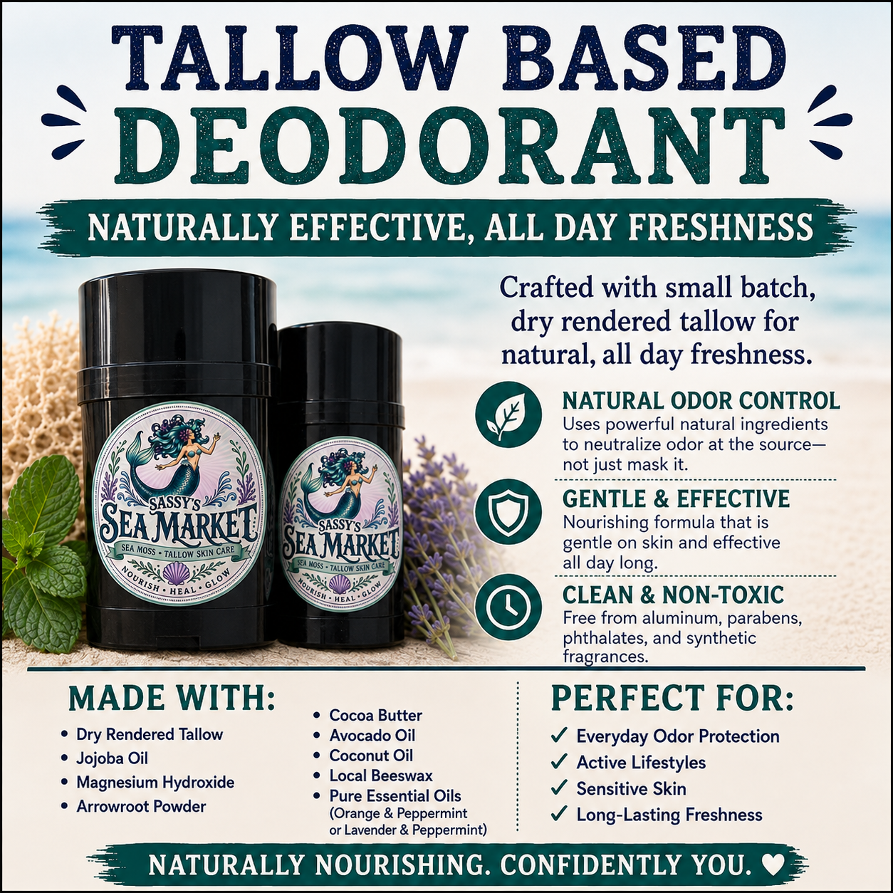 Tallow Natural Deodorant