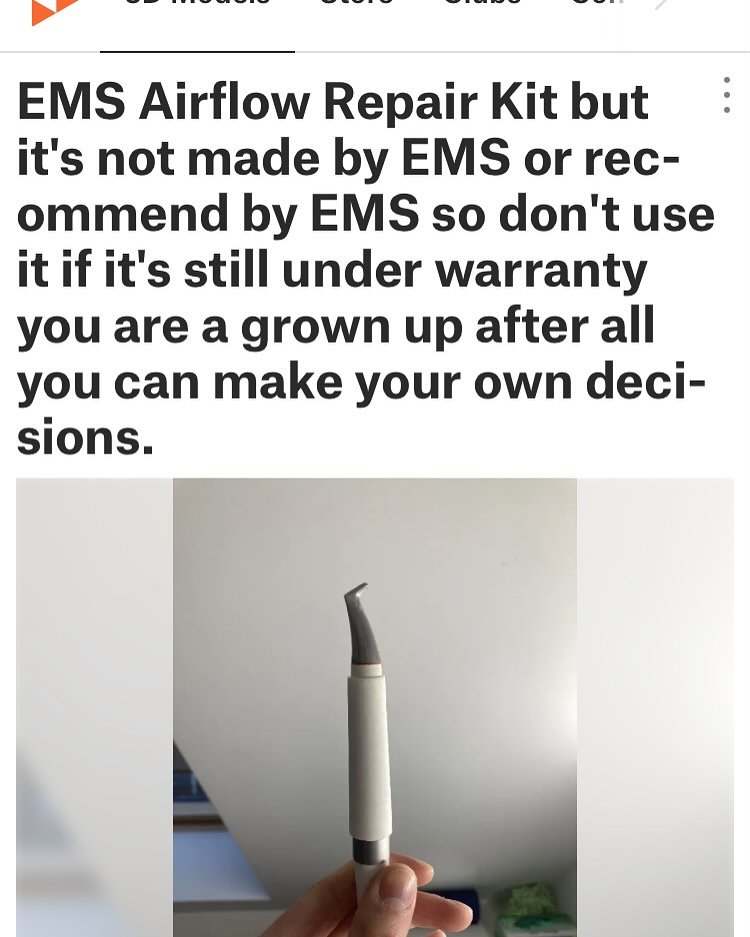 Suite &agrave; plusieurs demandes, les fichiers pour le kit de r&eacute;paration/fiabilisation de la pi&egrave;ce &agrave; mai Airflow Ems sont disponibles en acc&egrave;s libre. Enjoy ! #3dprints #repair #righttorepair