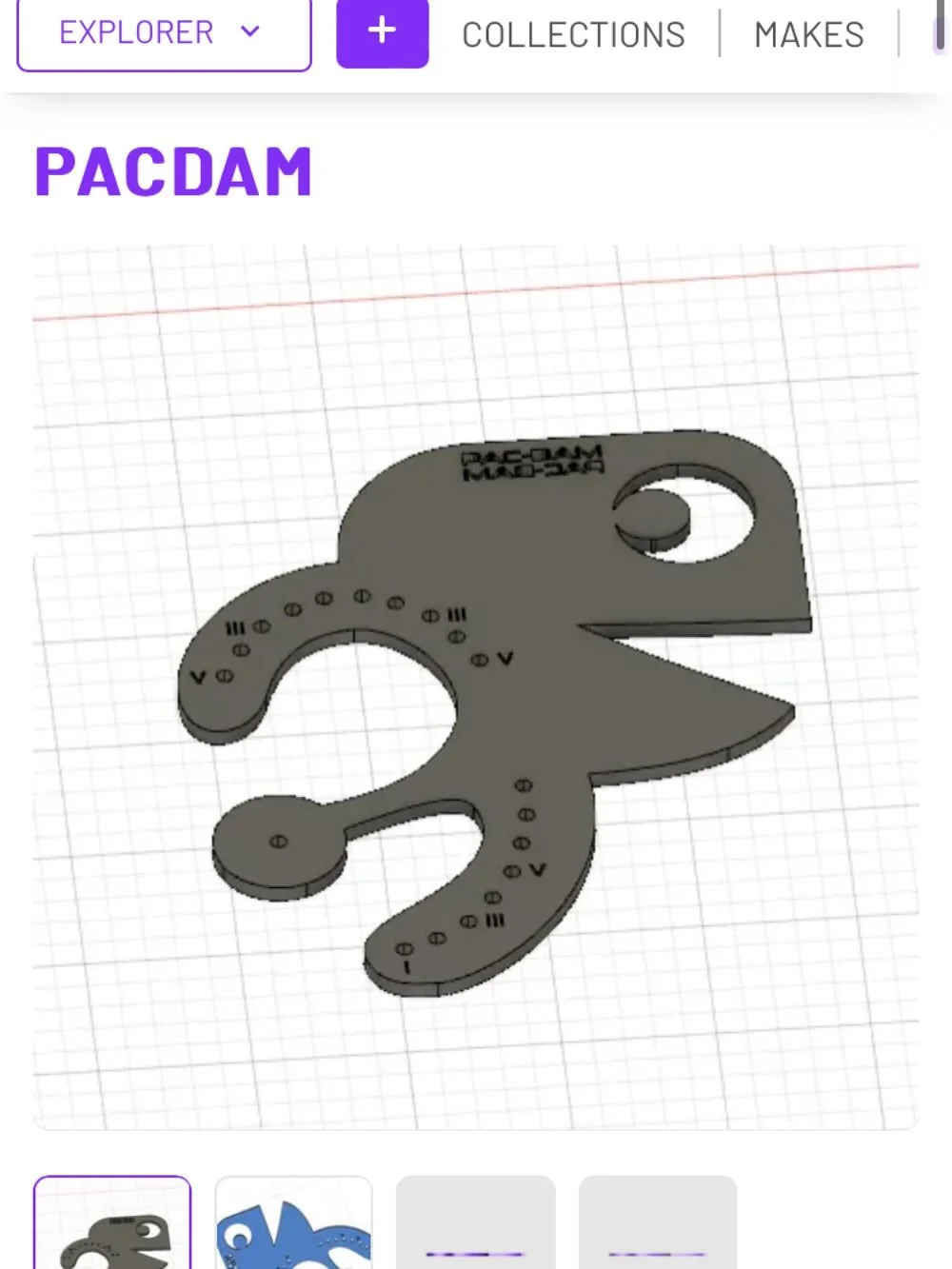 Reminder : the Pac Dam template can be downloaded for free on Cults3D. It is not my work, and it is not my favourite tool to mark the dam perforations. But it is still wayyy better than the garbage ones you have by default. So, instead of paying 30&e