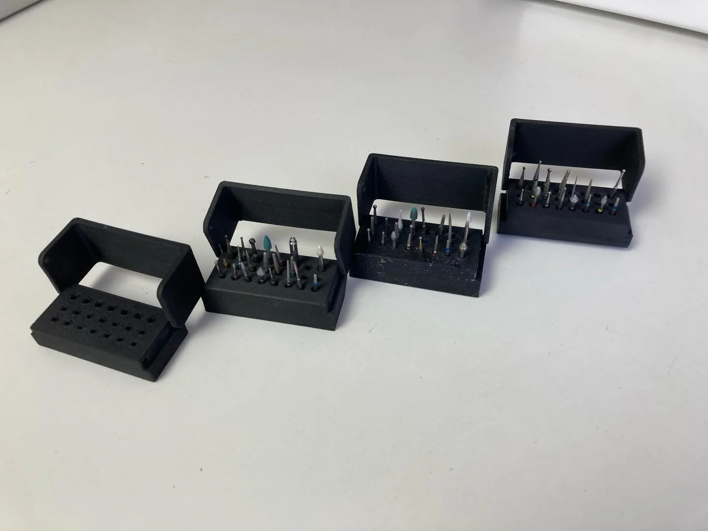 A little behind the scenes on the magnetic bur holder. It usually takes between 10 to 20 prototypes before getting a good design for any project, so&hellip; patience is mandatory. It will soon reach completion and will be optimised for both SLA and F