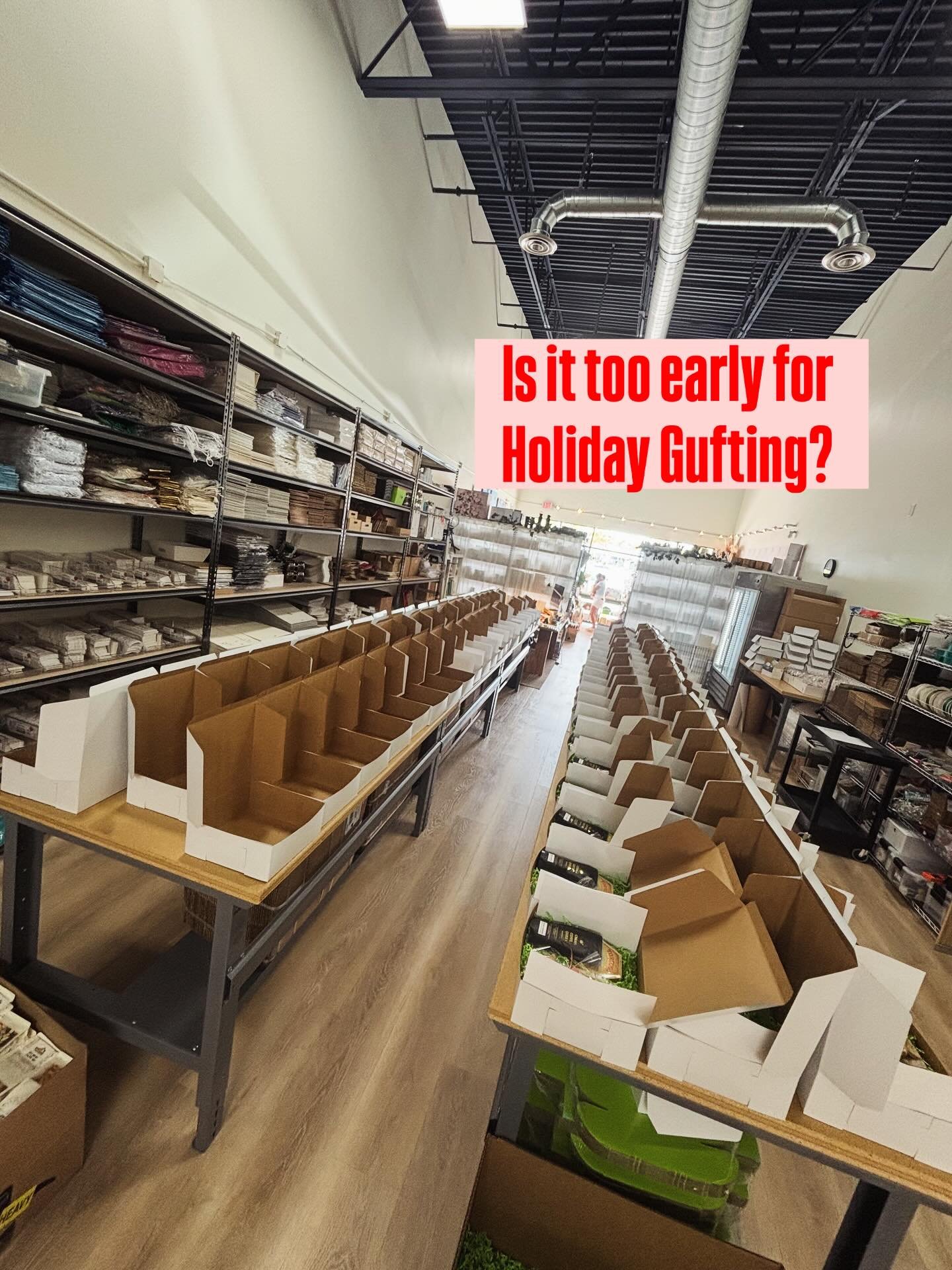 🎁✨ IS IT TOO EARLY FOR HOLIDAY GIFTING? ✨🎁

Absolutely not! In fact, NOW is the perfect time to start planning your holiday gifts. 🎄

If you&rsquo;re considering corporate gifts, client appreciation gifts, employee gifts, hotel amenities, or large