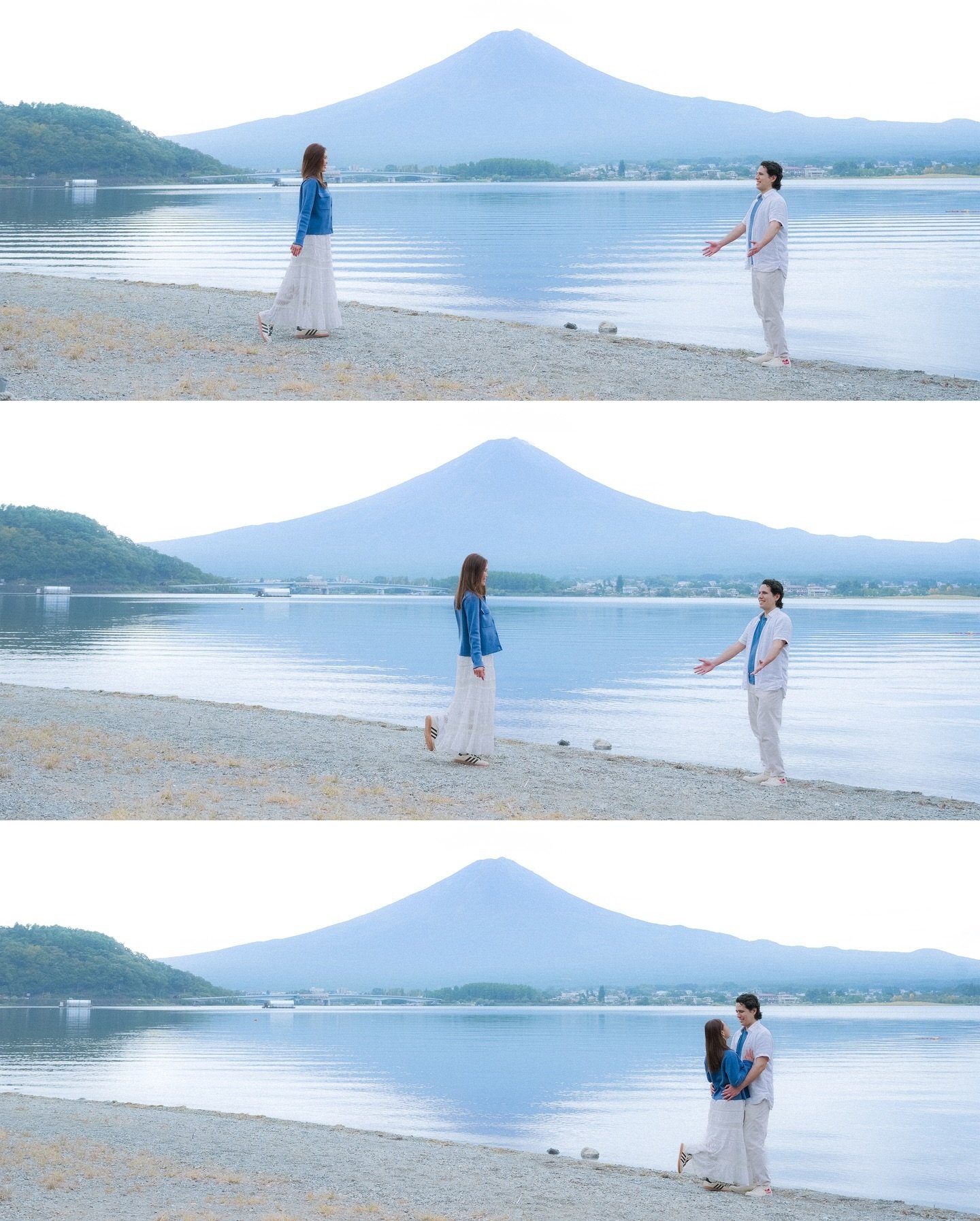 My favorite photoshoot in Kawaguchiko this autumn 🥹❤️

It was just the three of us, surrounded by the serene beauty of Fuji Mount and Kawaguchiko Lake. Watching them stand side by side, celebrating 14 years of love, truly moved me. Every frame felt 