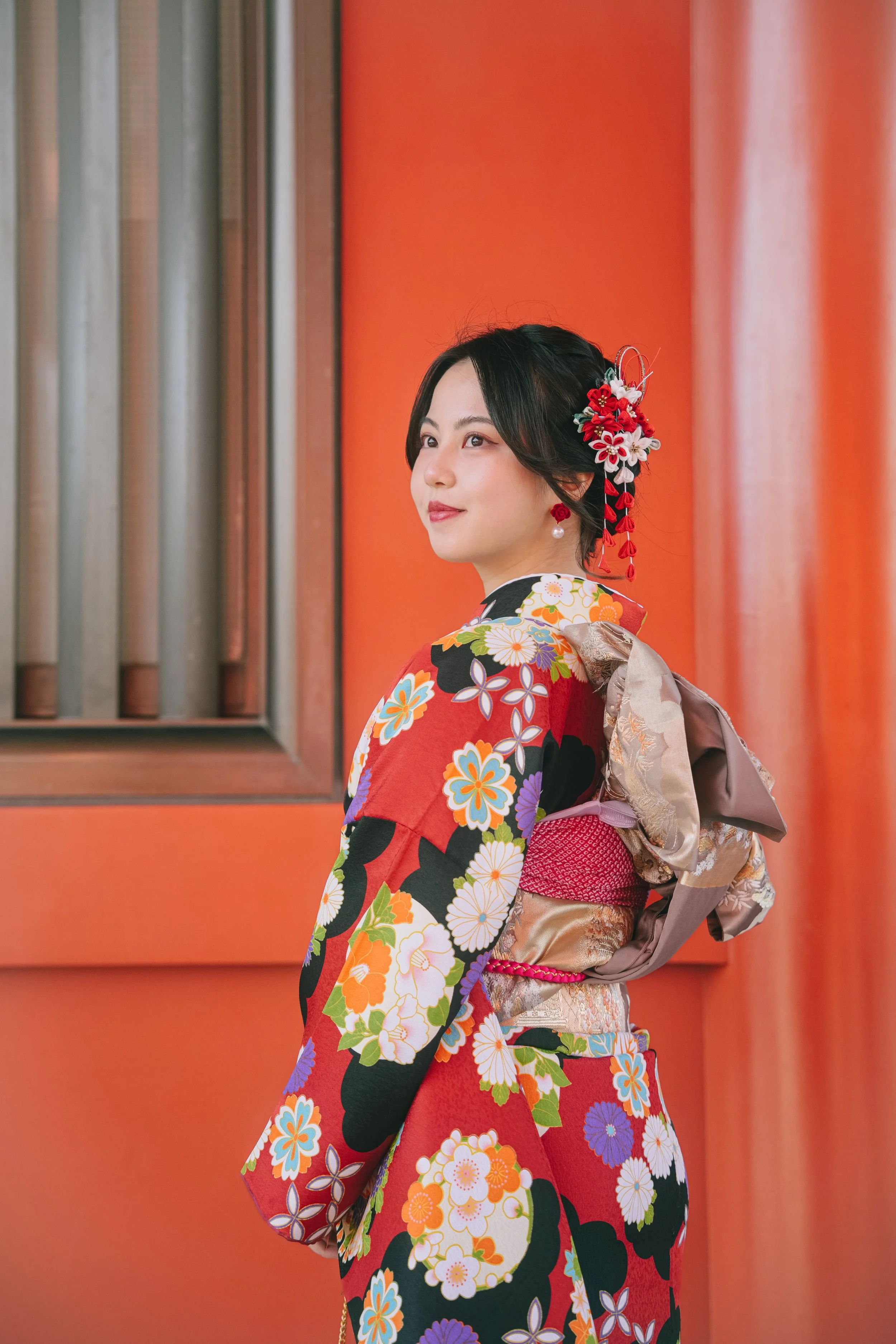 japanese photography kimono shot in Tokyo shrine