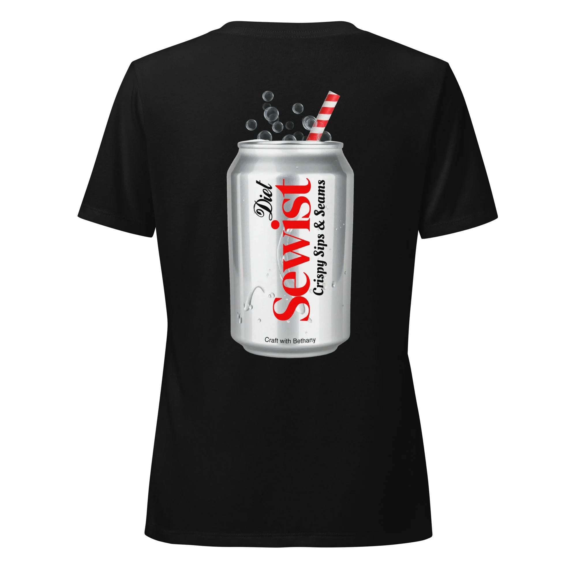 "Diet Sewist Soda" Women’s Relaxed V-neck T-shirt
