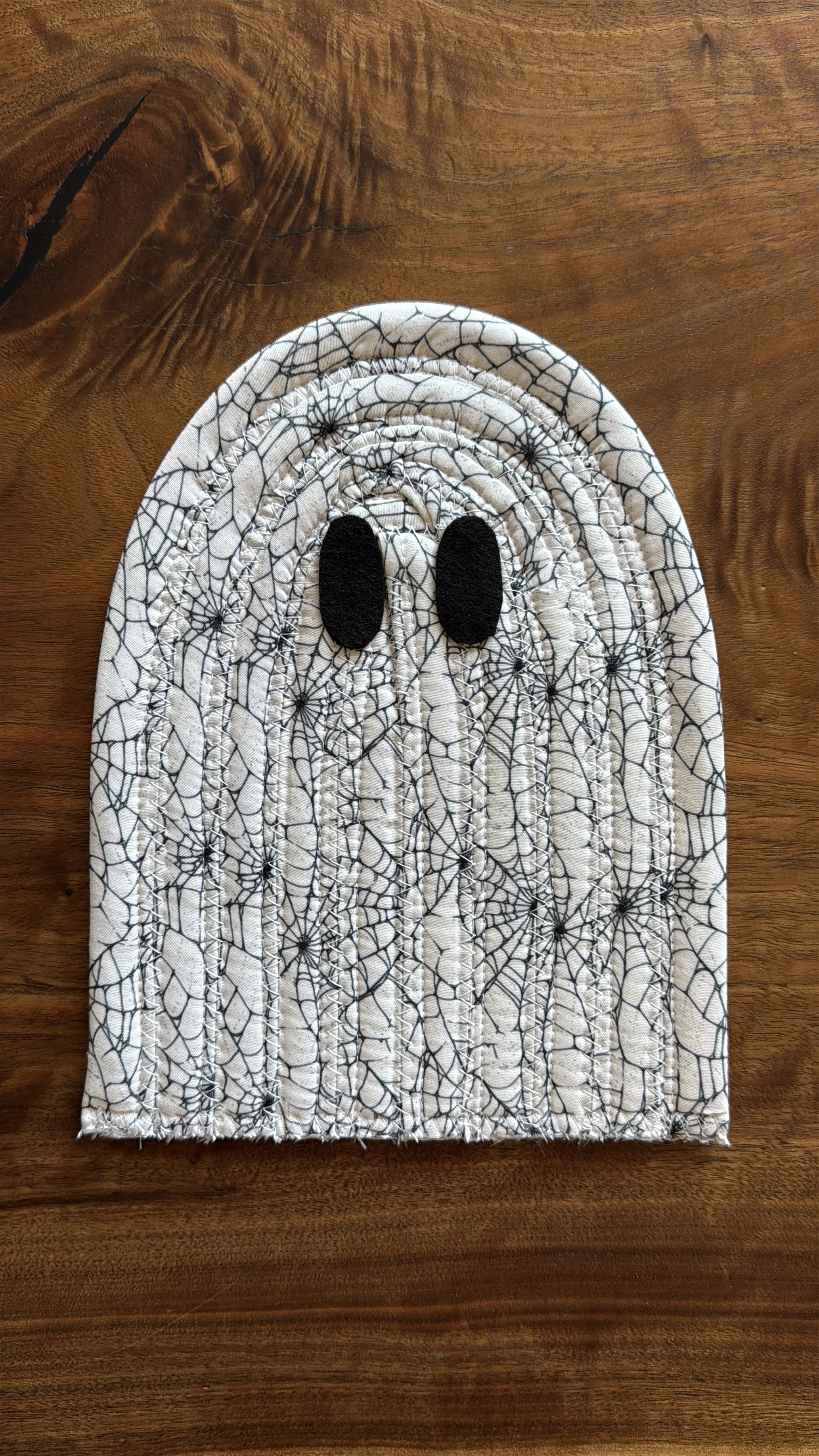 Ghost Jelly Roll Mug Rug: A Spooky Scrappy Sewing Project