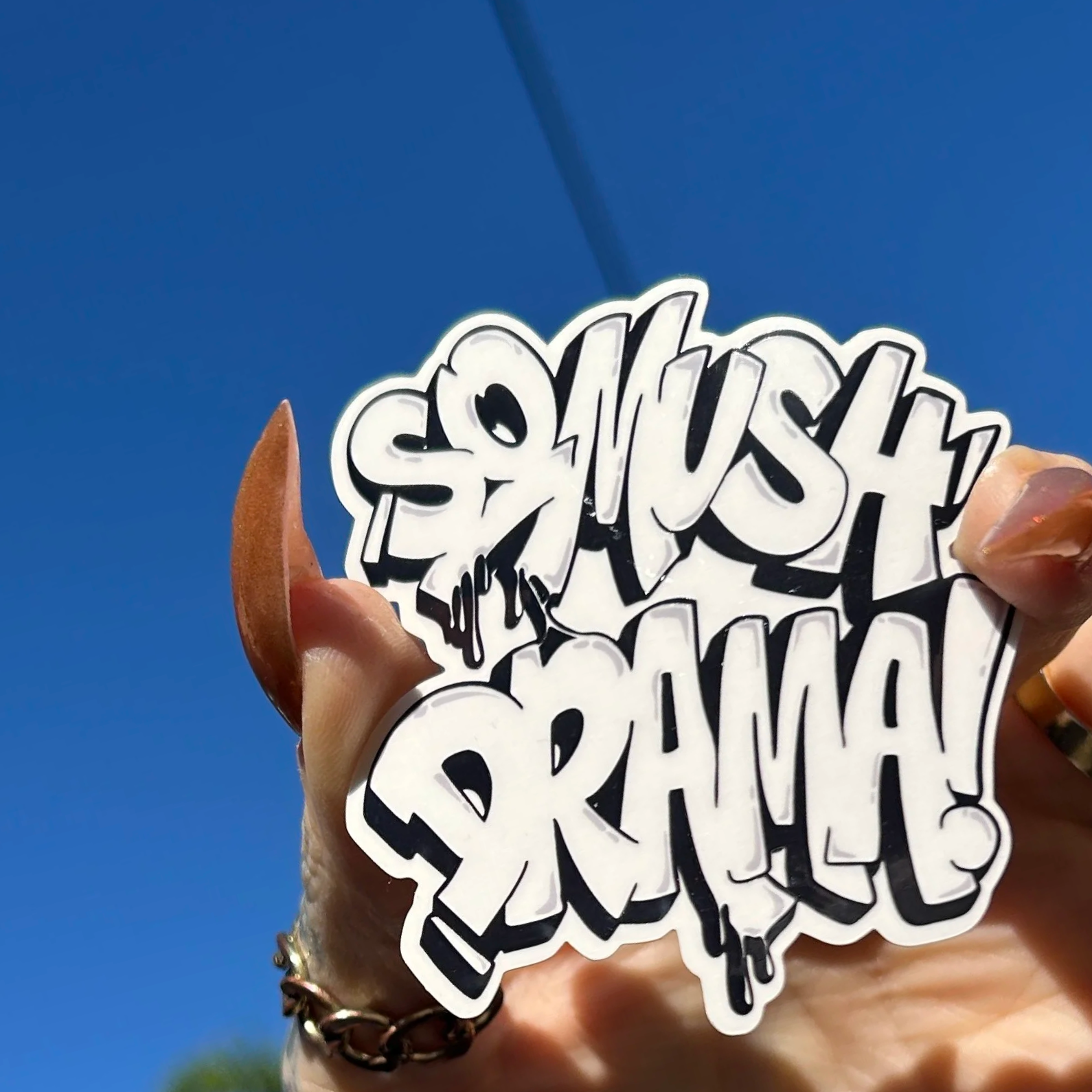 So Mush Drama! Clear Vinyl Sticker
