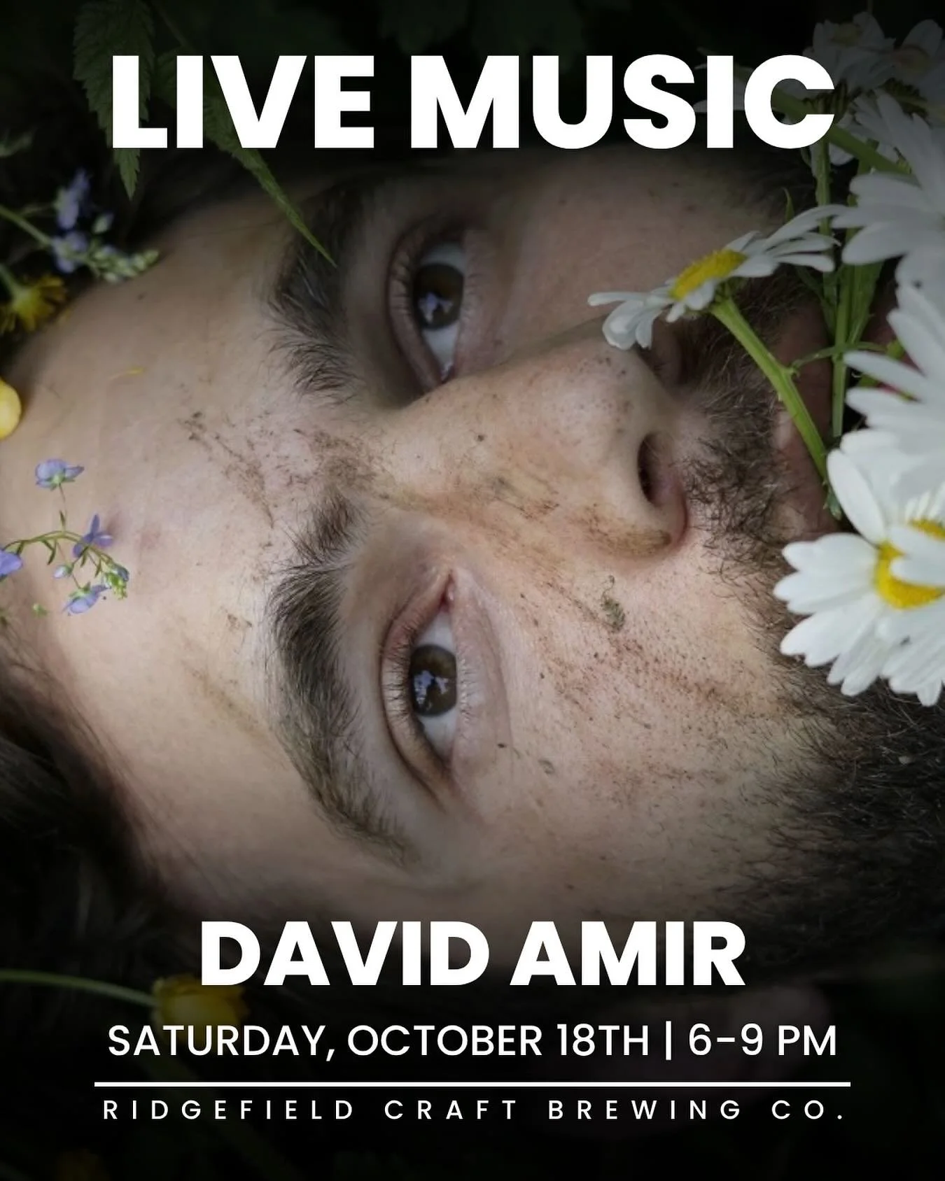 Stormy Skies &amp; Story Songs with David Amir
Saturday, October 18th | 6-9 PM

Join us for an evening of sonic storytelling as David Amir returns to the Ridgefield Craft patio stage! Known for his cinematic fusion of folk, indie, and soulful instrum