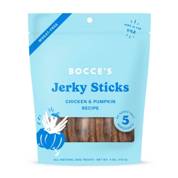 Bocce's Bakery Chicken & Pumpkin Jerky Sticks – 4 oz.png