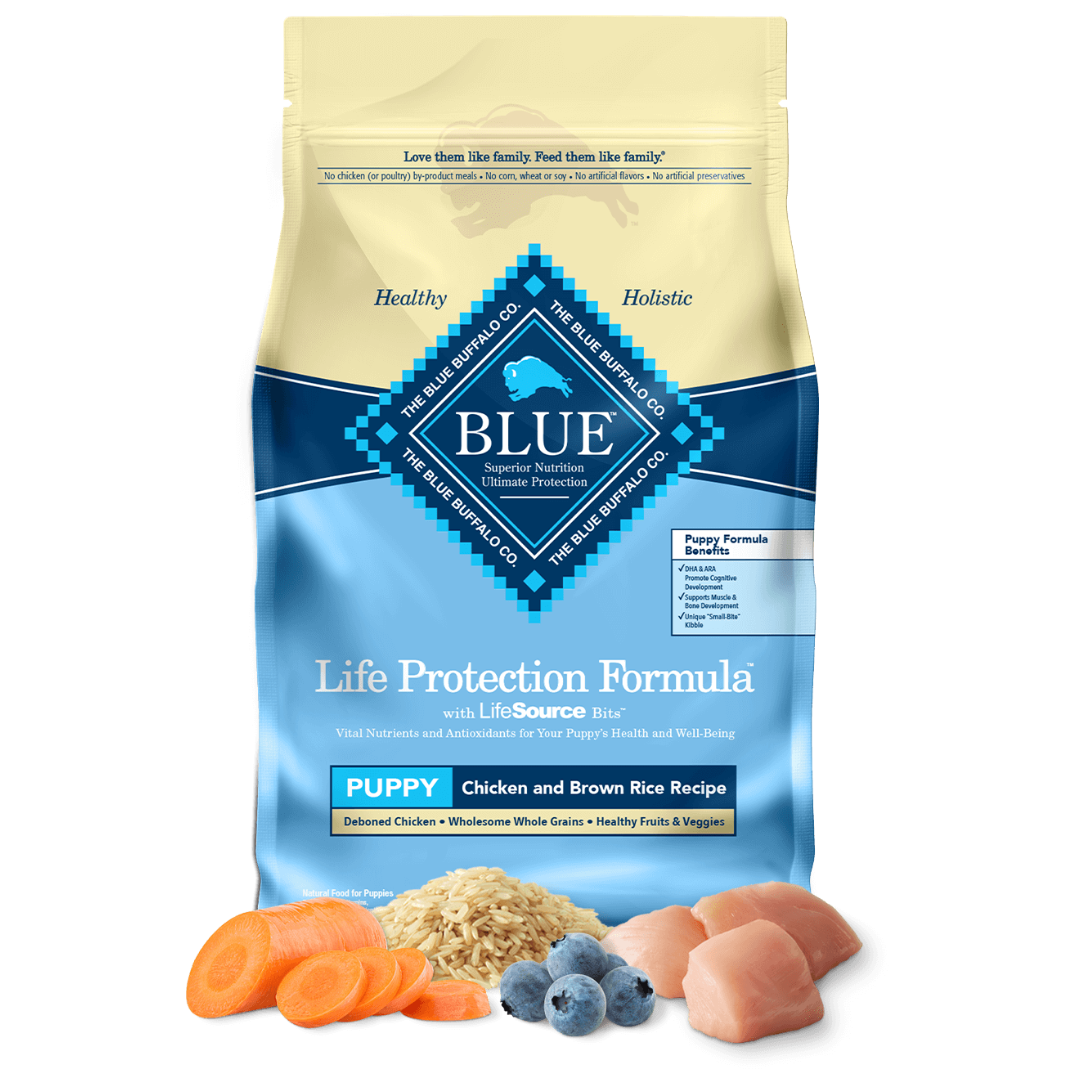 Blue Buffalo Life Protection Formula Natural Puppy Dry Dog Food, Chicken and Brown Rice 5-lb