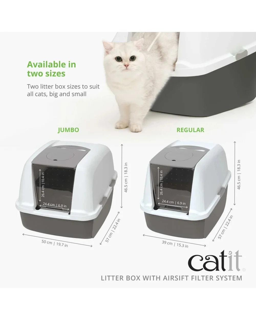 Catit Kattenbak Jumbo 56x50x47cm Cat It