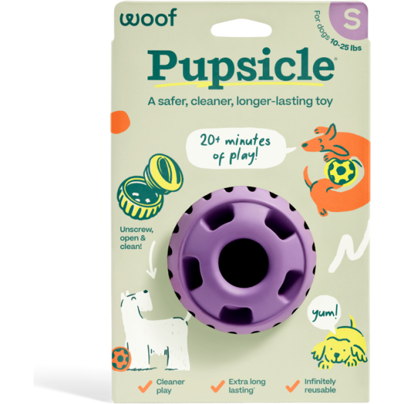 Woof Pupsicle Enrichment Toy – Lavender, Small