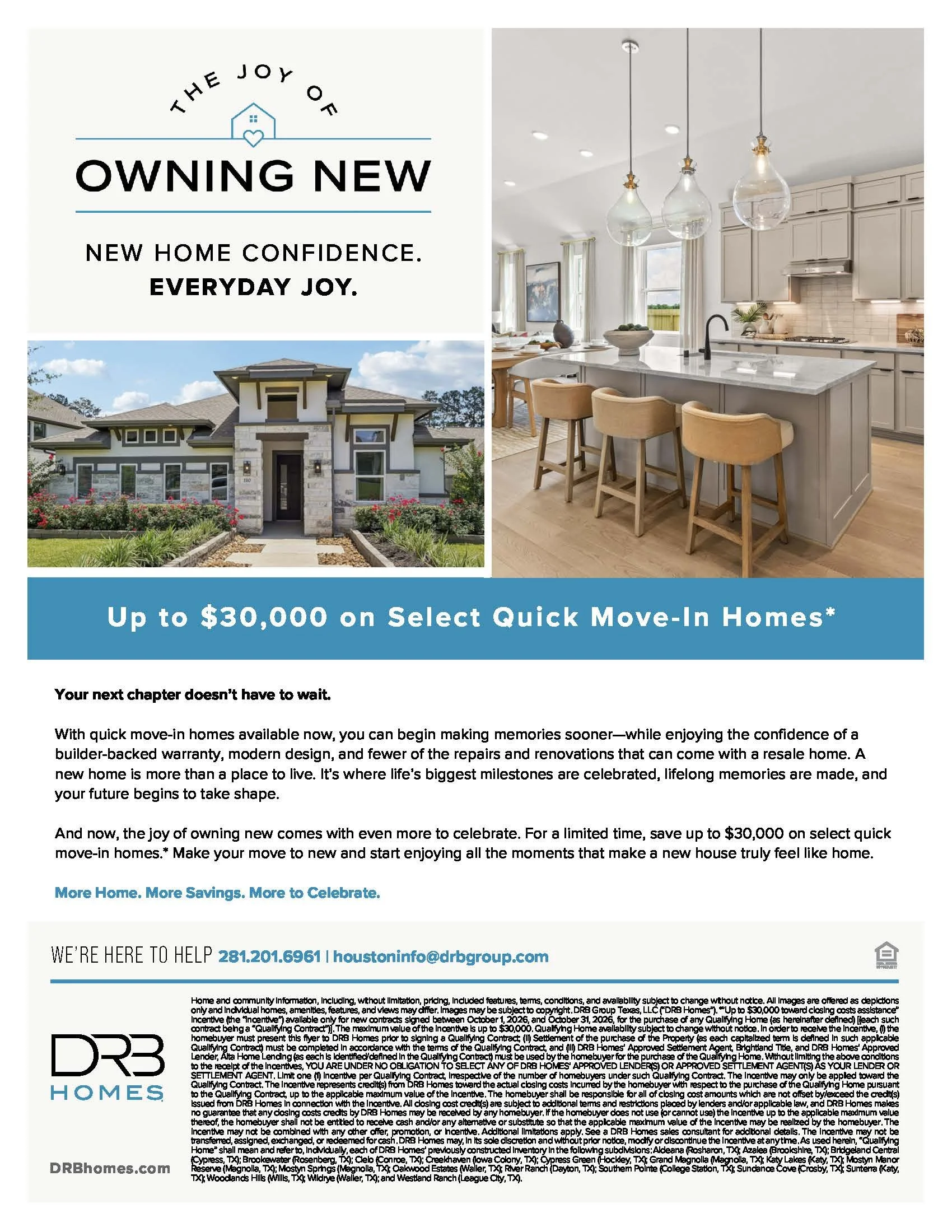 DRB Homes October 2026 Promo