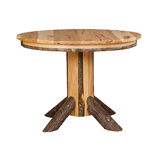 Round Single Pedestal - 2-12” Leaf