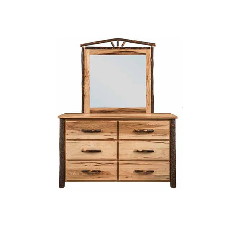 Hickory 6-Drawer Dresser