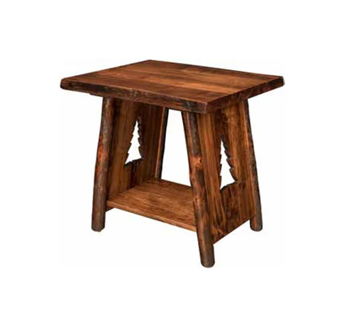 Lone Spruce Live Edge End Table