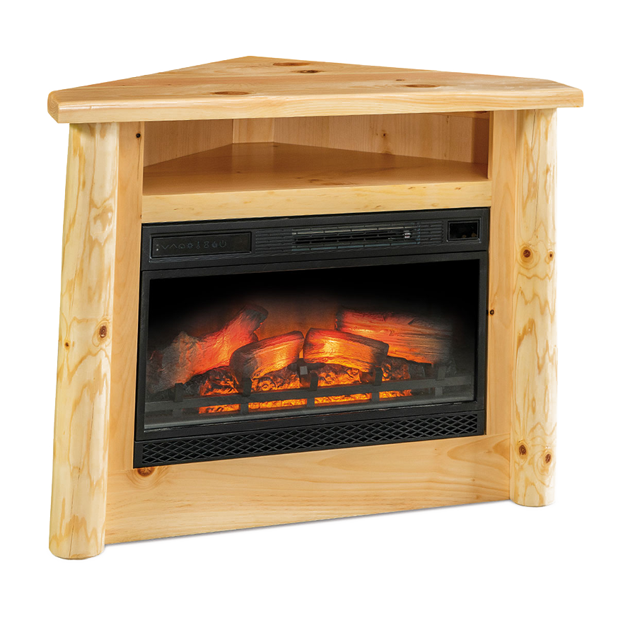 Corner Fireplace with Opening