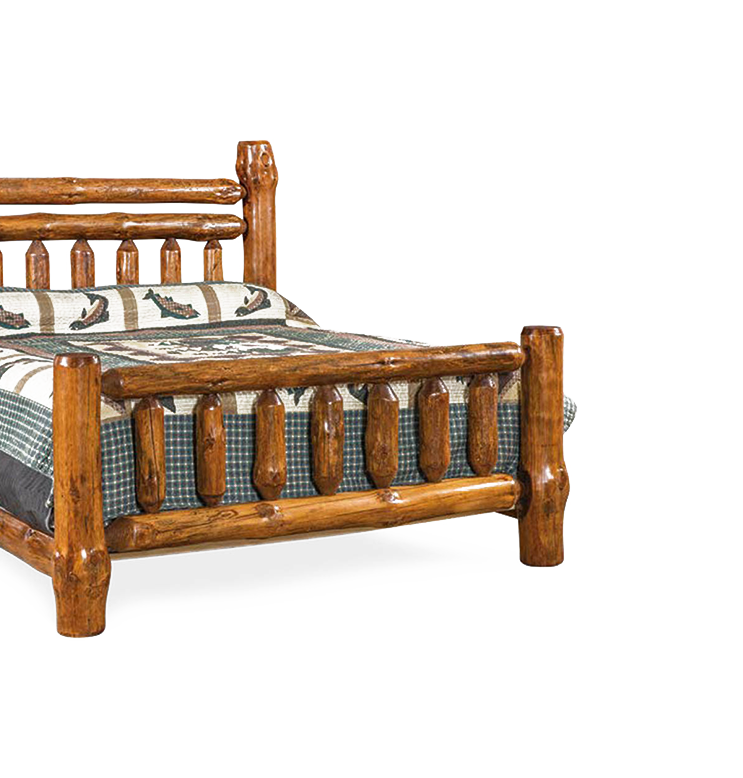 Extra Rail Headboard Rustic Pine Bed