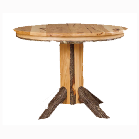 Round Single Pedestal - Solid Top