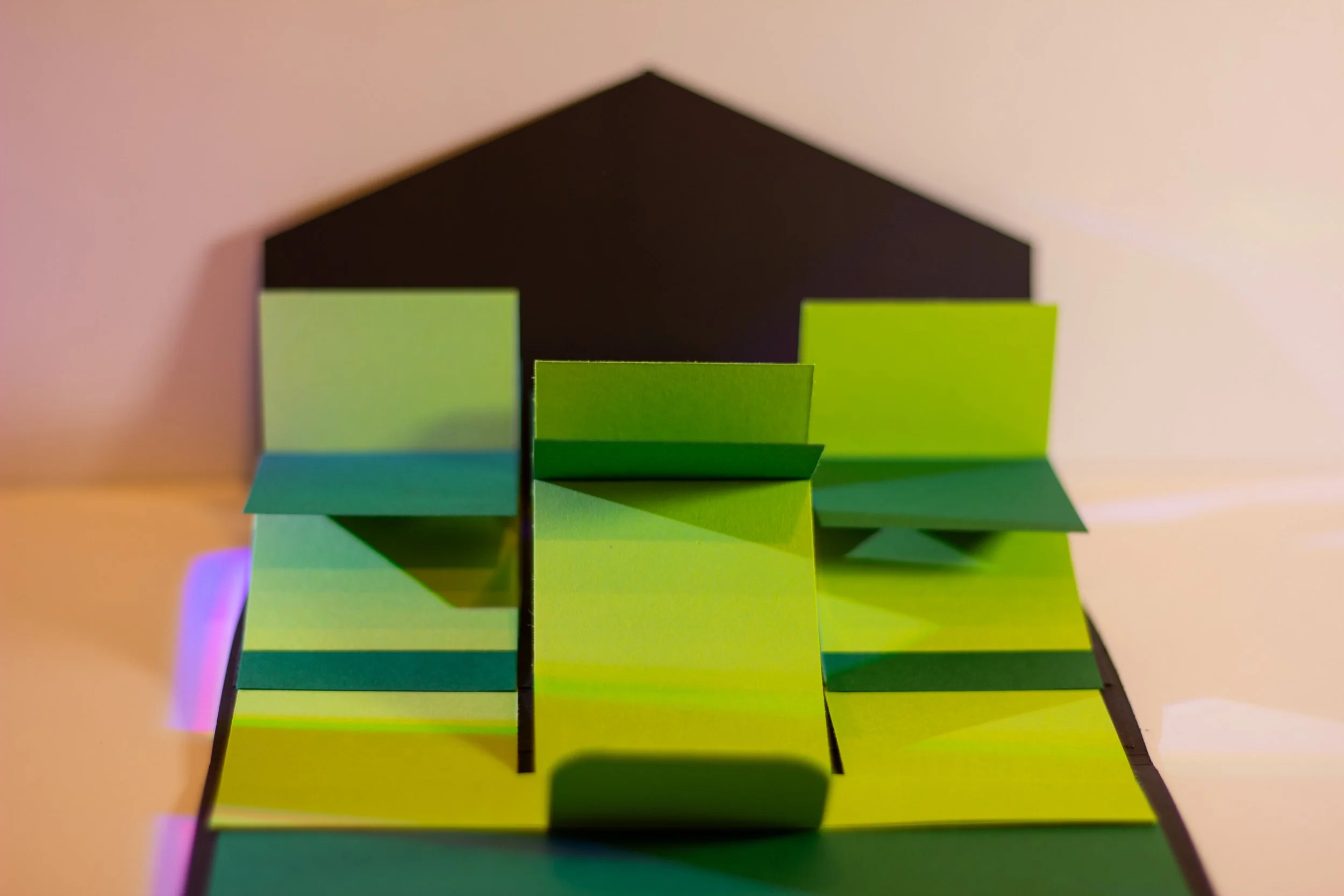 Three Part Waterfall Card