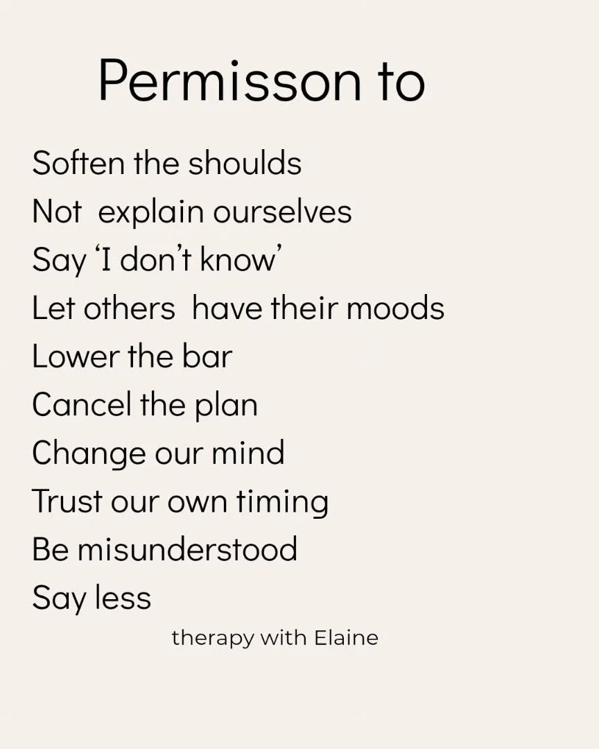 Little permissions make a big difference.

Softening the pressure.

Returning to ourselves 🧡

#permission  #boundaries #therapy #therapist #growth #reclaim #protection #londontherapist ##angelislington #onlinetherapy #liberation