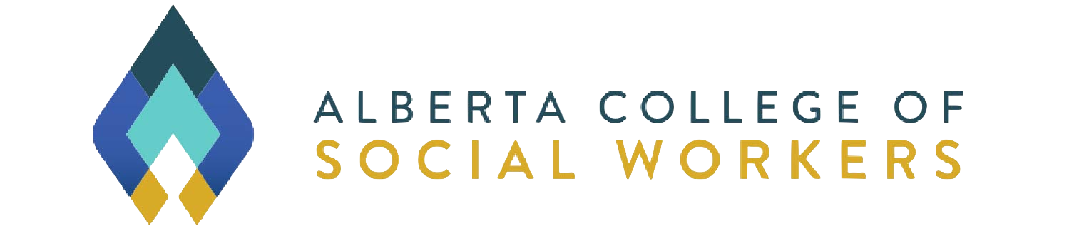 Full colour logo of Alberta College of Social Workers